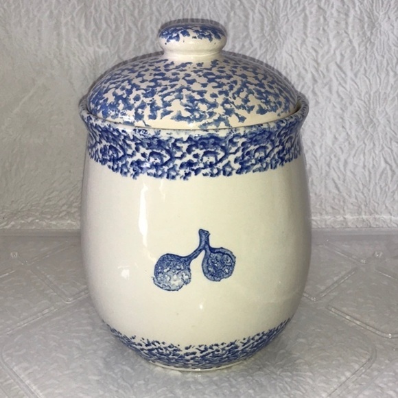 TIENSHAN Sponge Blue Goose Large Canister & Lid - Picture 4 of 7